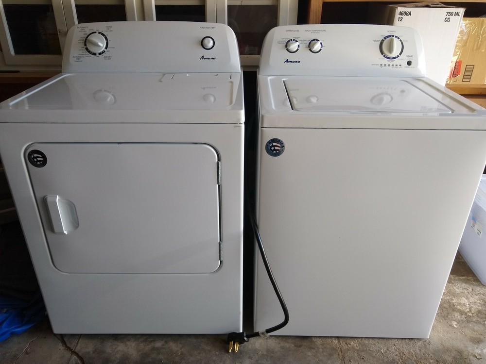 Washer and electric dryer
