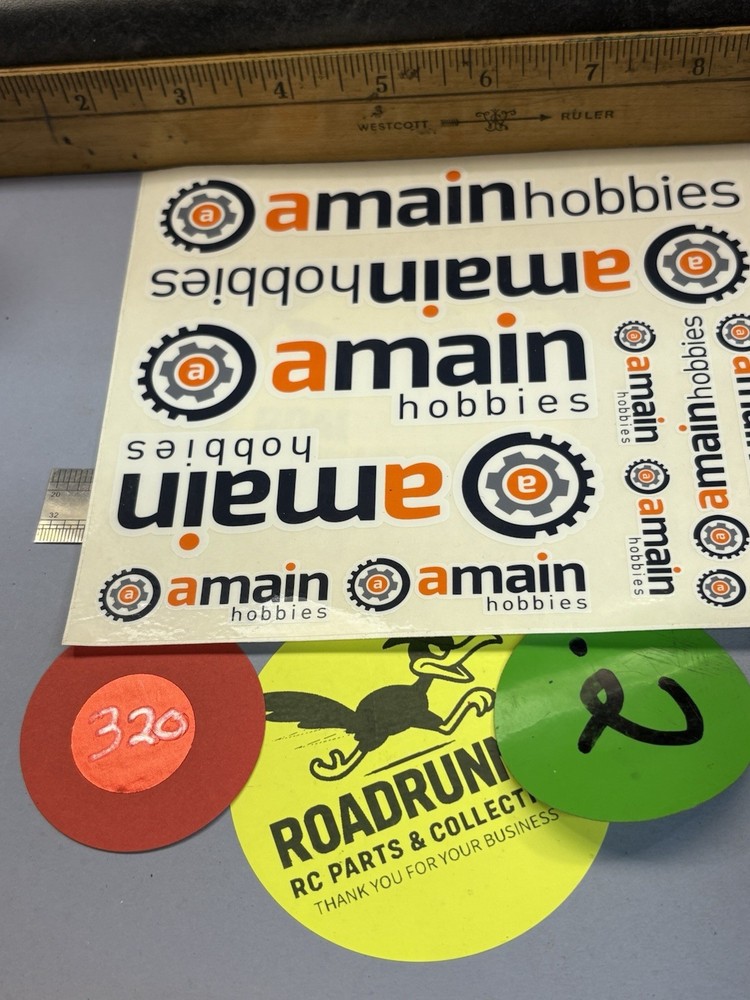 RC amain hobbies DECALS / STICKERS