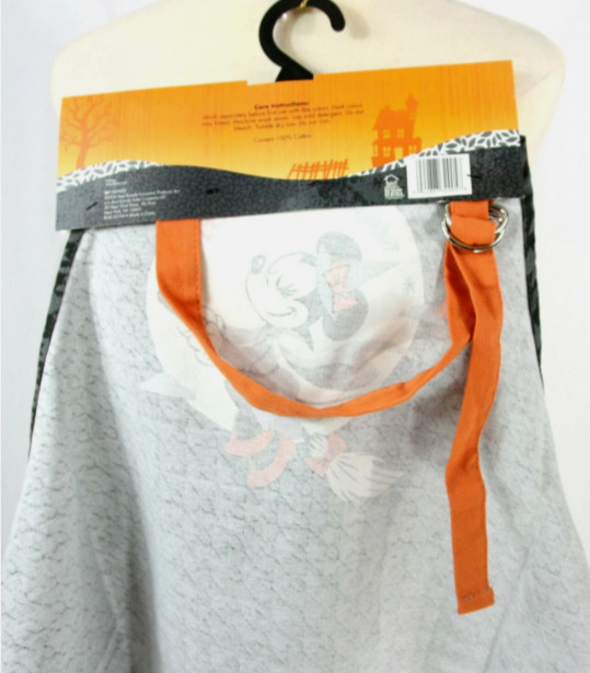 NEW Disney Minnie Mouse Bewitching Halloween Kitchen Full Apron Houndstooth