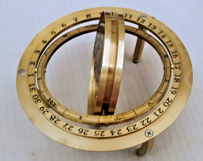 Antique Nautical  Brass Compass