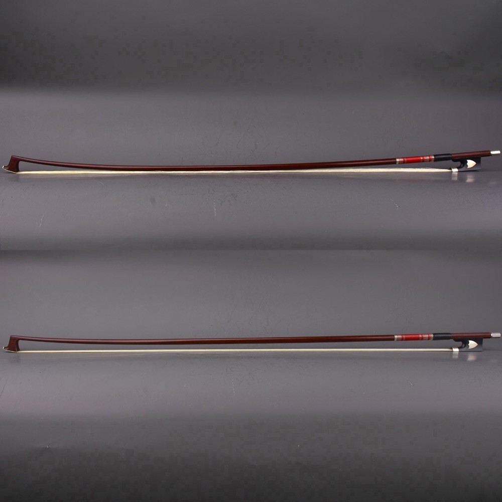 D.Peccatte Copy Master Antique Pernambuco Violin Bow Ebony Shield Frog Silver