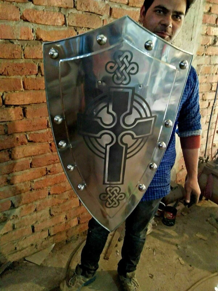 Templar Crusader Shield - Armour Battle Ready Warrior 24'' Shield