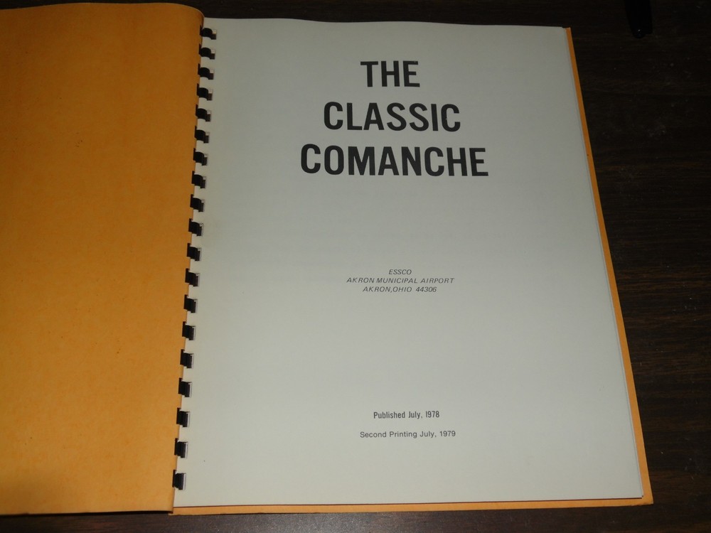 The Classic Comanche Written by Ernest Stadvec