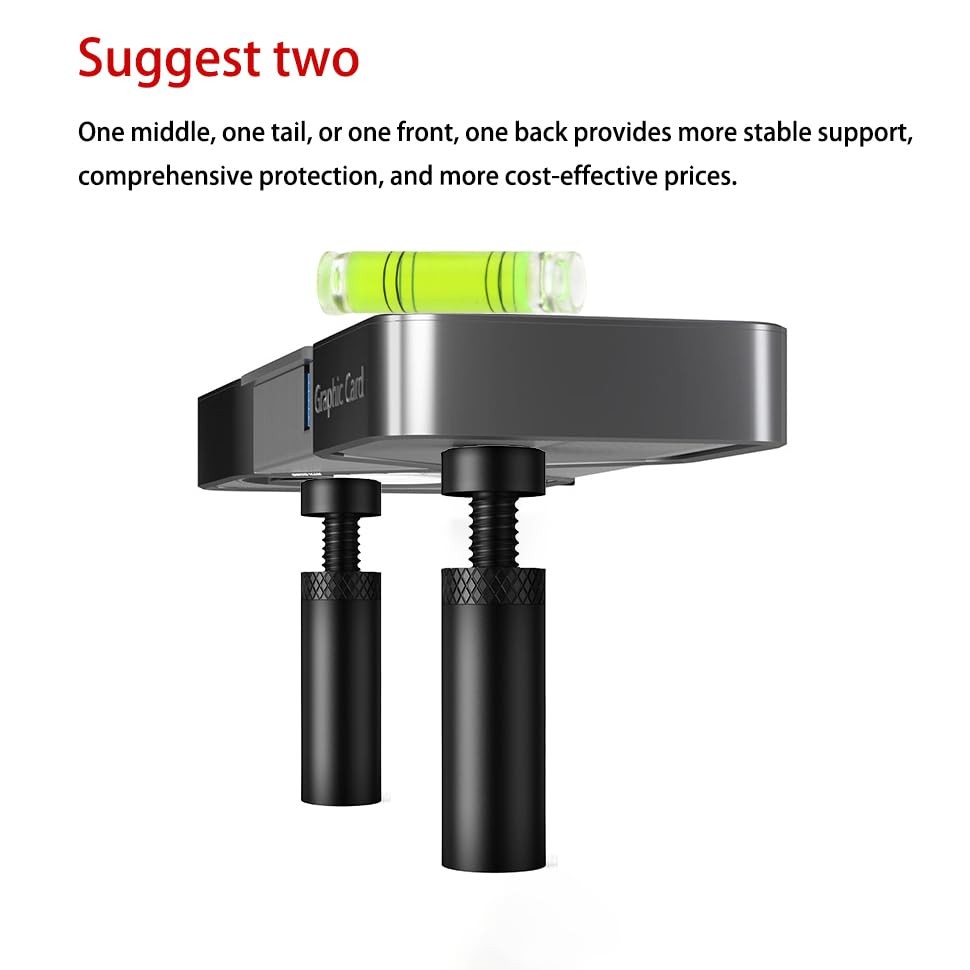 2 Pack Gpu Support Bracket，Graphics Card GPU Brace Support Video Card Sag Hol...