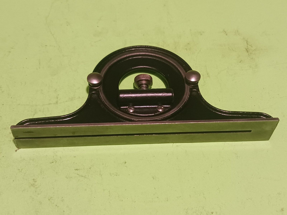 LUFKIN PROTRACTOR HEAD FOR 12" COMBINATION SQUARE WORK GREAT GOOD CONDITION