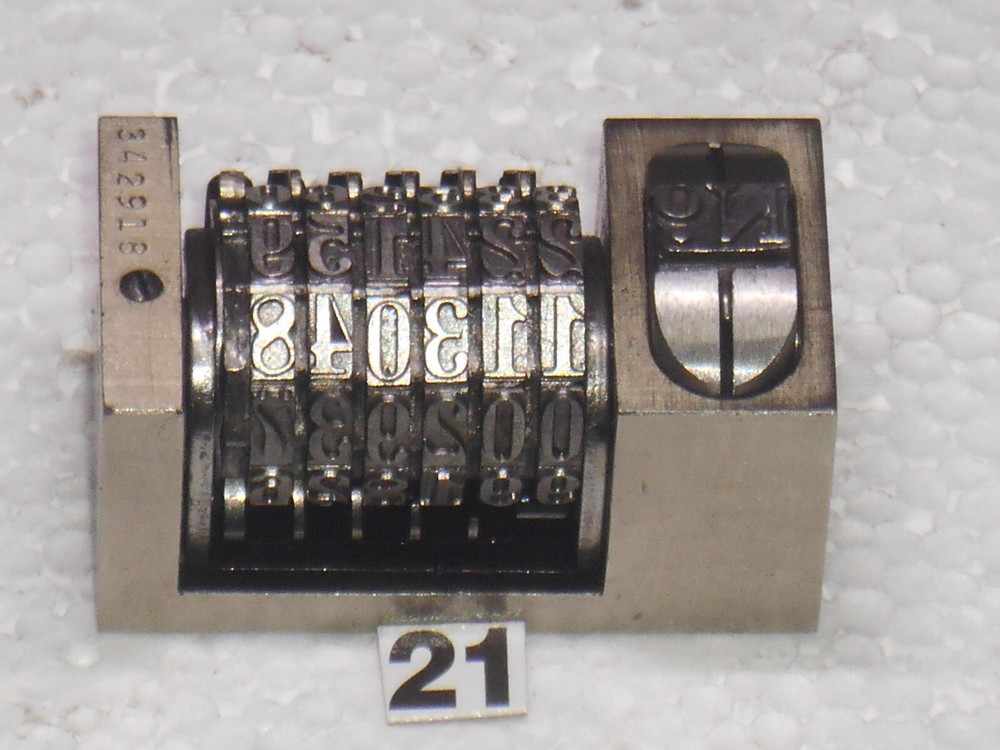 WETTER | letterpress Reverse numbering machine | 21