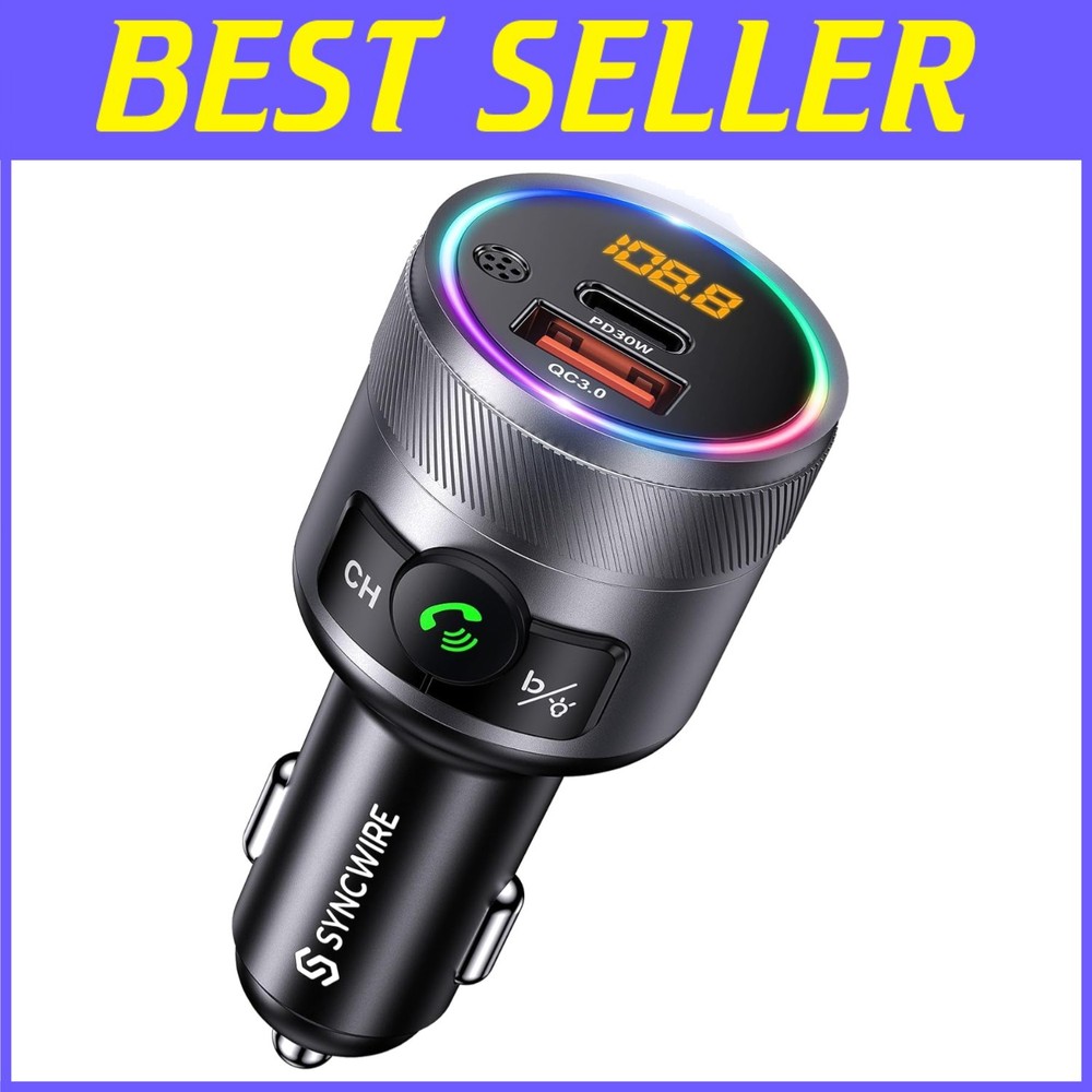 Colorful Backlit Bluetooth Car Transmitter