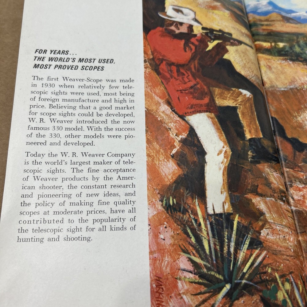 1965 WEAVER RIFLE SCOPE GUIDE