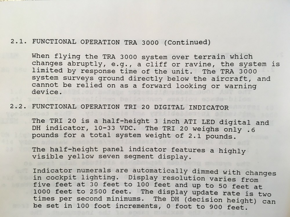 Terra TRA-3000, TRI-20/30/40 Install manual