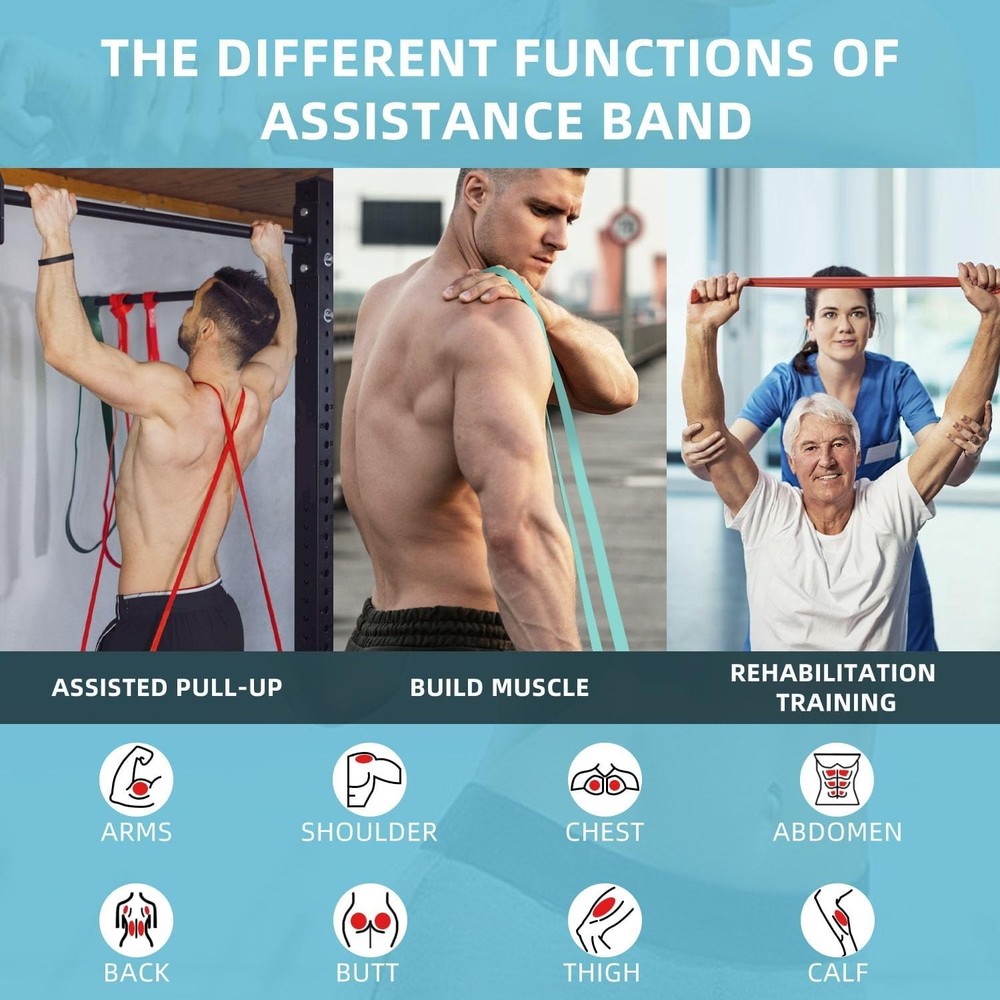 Compact Exercise Bands for Home Workouts - Durable & Eco-Friendly Rubber Design