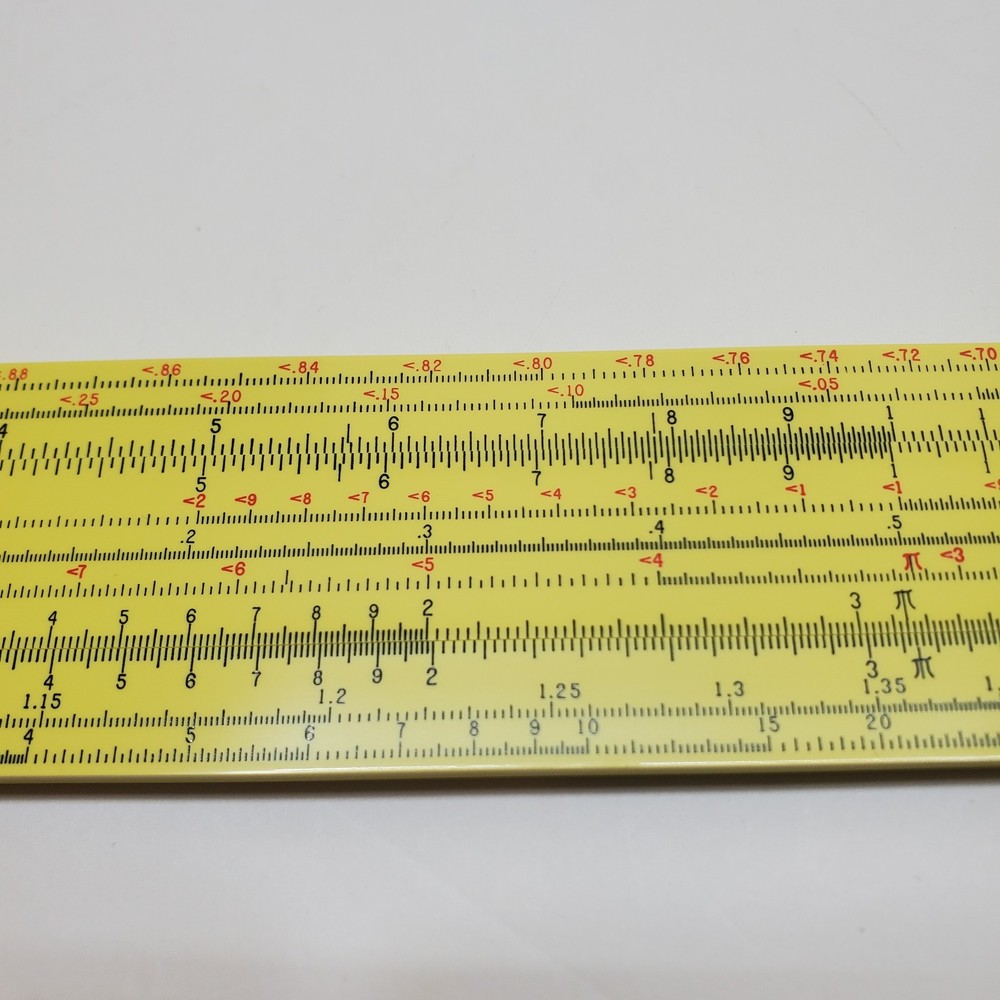 Pickett Microline 140 Slide Rule with Case Vintage Calculator