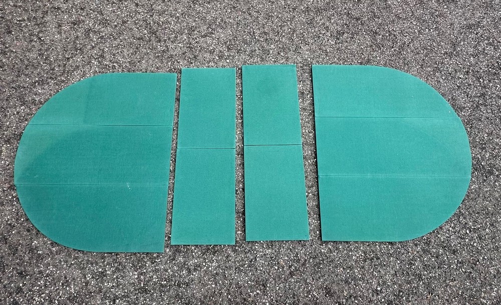 Poker Table Topper, Folding, Green Felt