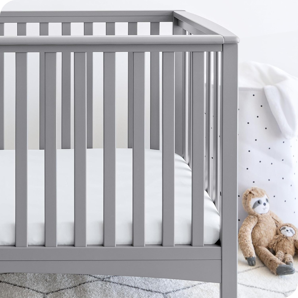 2-Pack Fitted Crib Sheets - Premium 1800 Ultra-Soft Microfiber - Breathable - Ba