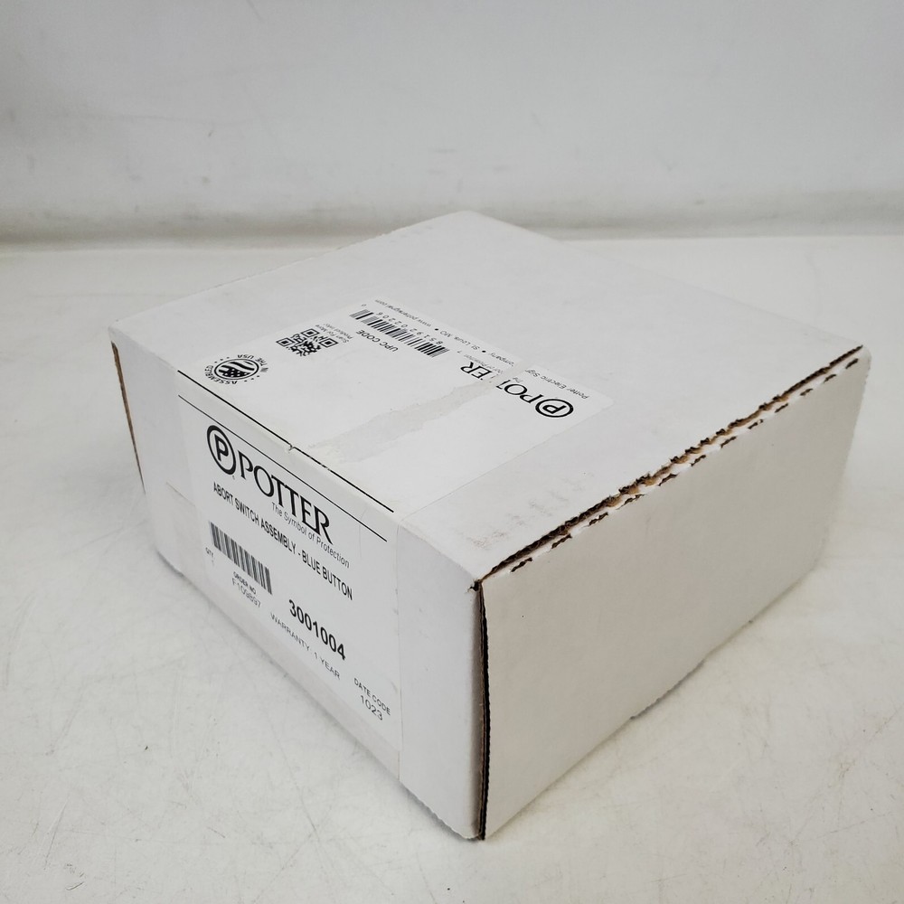 New Potter 3001004 Abort Switch Assembly Blue Button