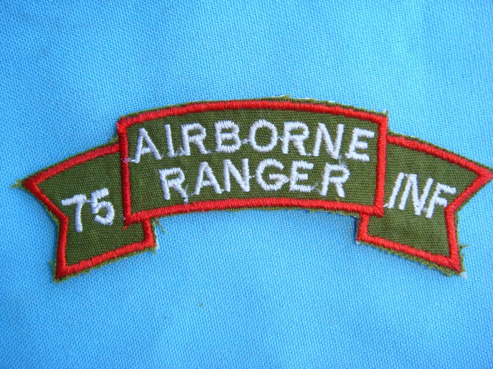 VIETNAM WAR SCROLL PATCH US 75th INFANTRY REGIMENT AIRBORNE RANGER