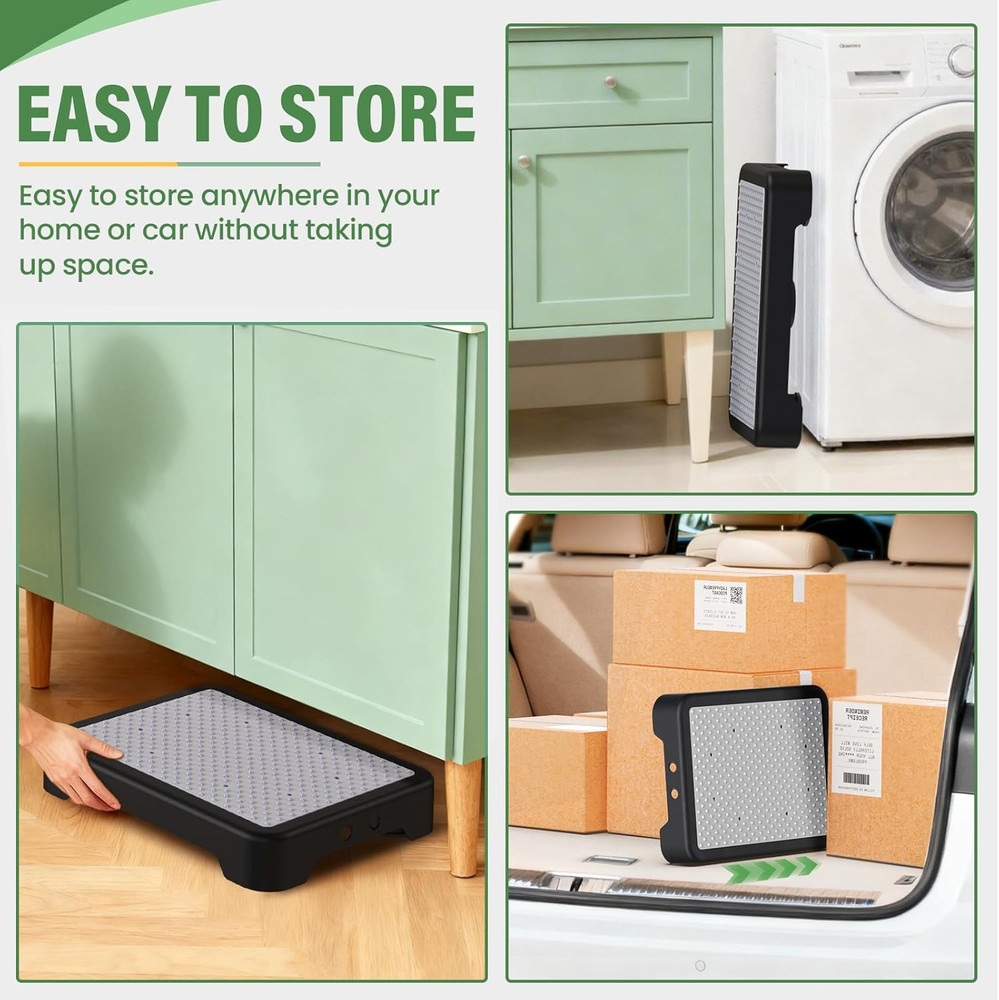 Mobility One Step Stool, Heavy Duty Indoor Outdoor Non-Slip Small Step Platform