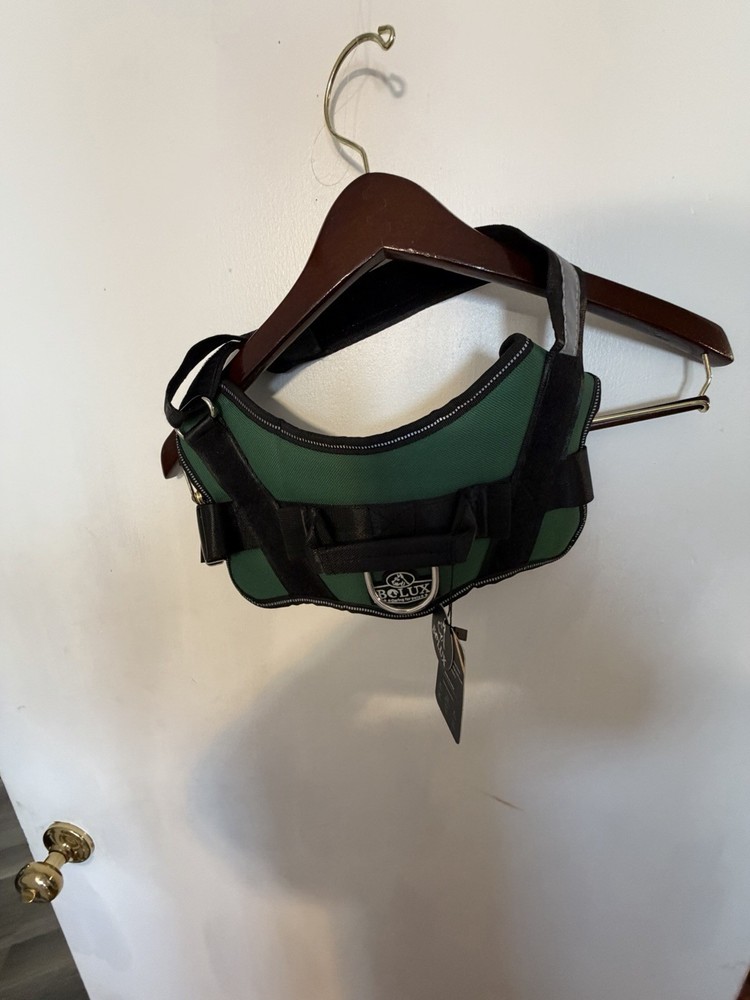 BOLUX Dog Harness, Hunter Green, Size Medium