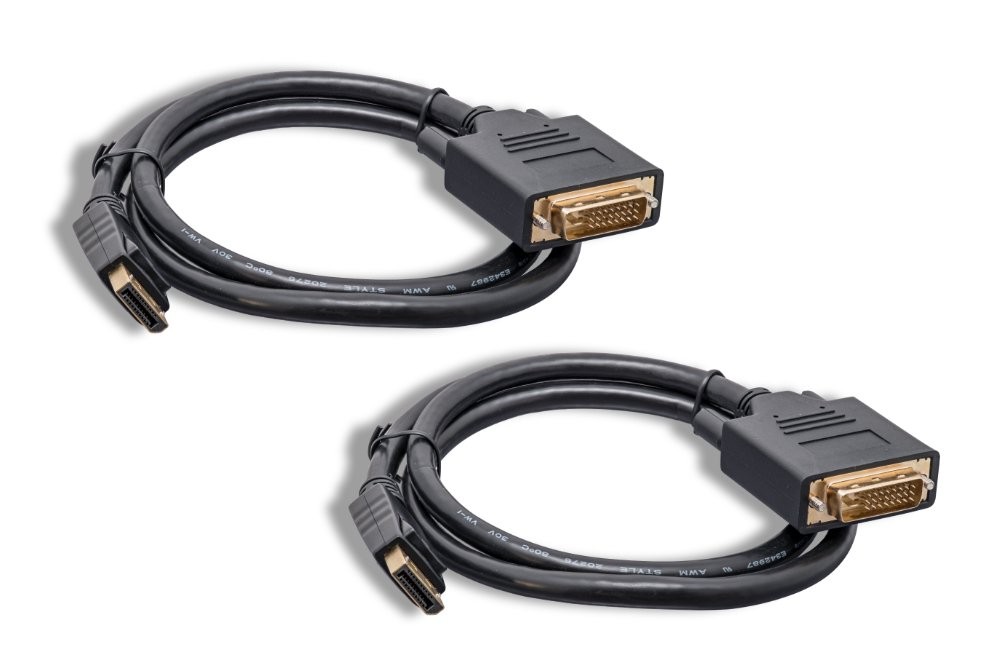 2 PCS DisplayPort To DVI Cable Passive DP To DVI-D 3FT One-Way Source Adapter