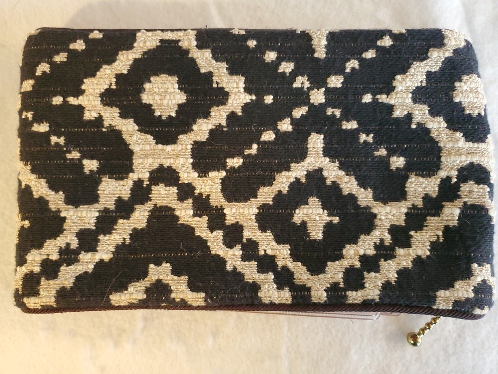 Offhand Designs Interchangeable Circular Needle Case Black & Off White Pattern