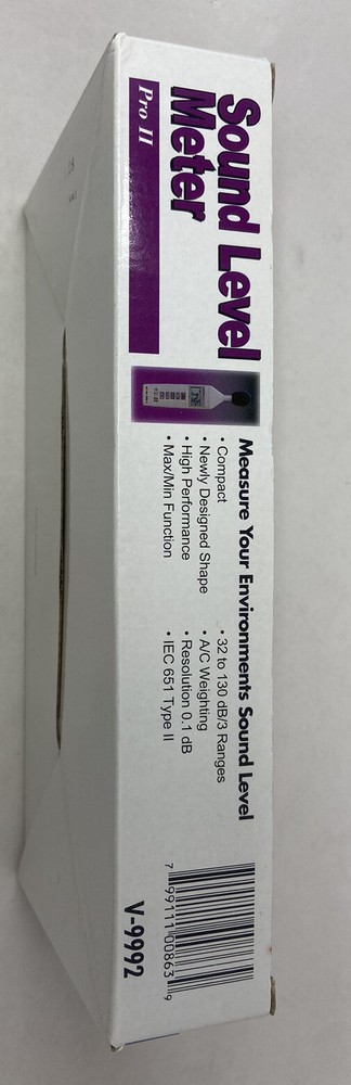 Sound Level Meter Pro II Valcom V-9992 Tested Working Excellent