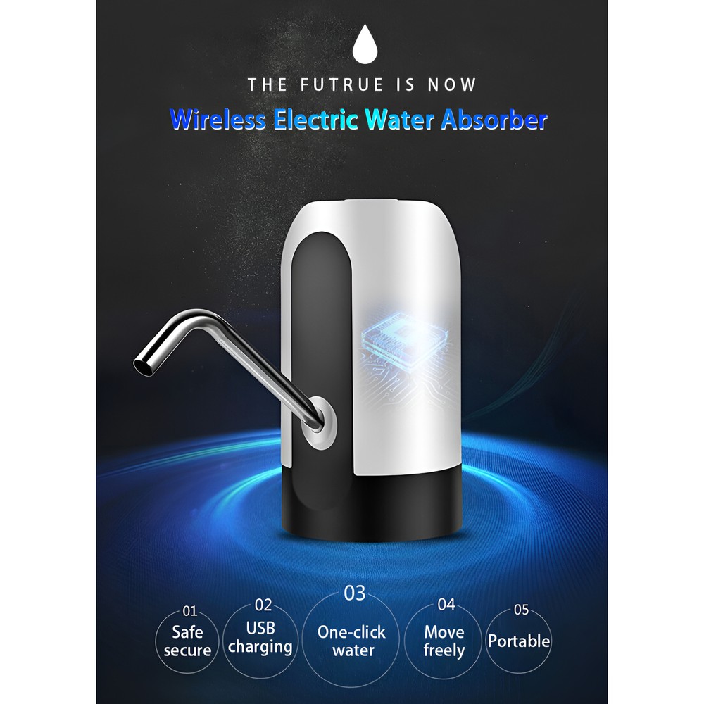 New Automatic Universal Electric Water Dispenser Pump 5 Gallon USB Bottle Switch