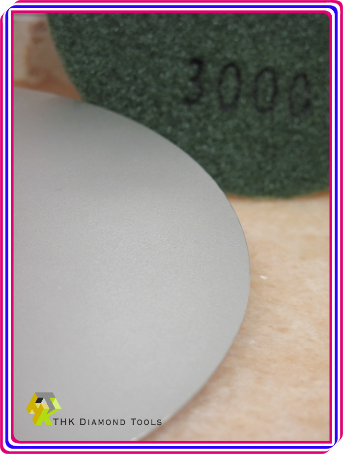10 x 100mm 4" THK Diamond FLAT LAP lapping grinding wheel disc hook loop backed