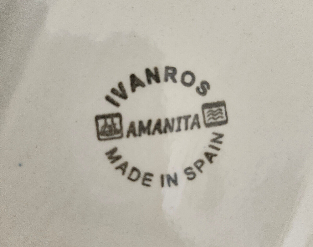 IVANROS Ceramic Hand Painted Serving Platter Made in Spain