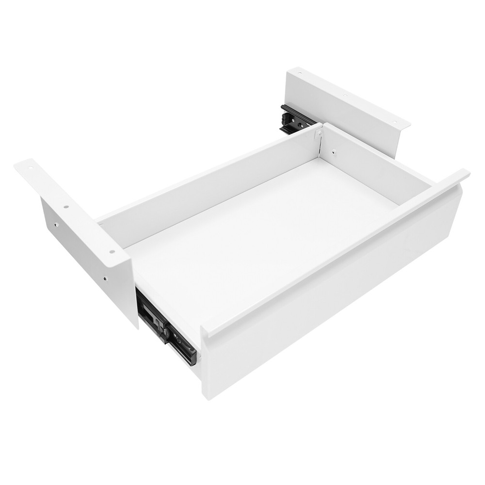 Under Desk Mounted Sliding Pull-out Drawer, Storage Organizer, Pull-out Drawer