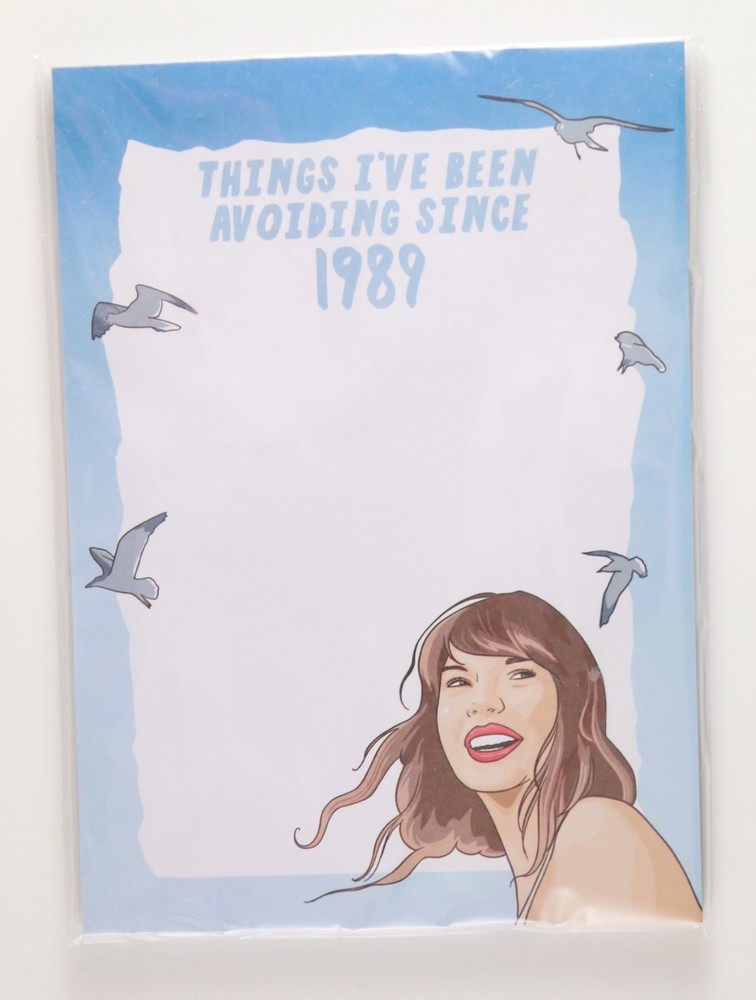 New Taylor Swift Notepad - Things I've Been Avoiding Since 1989