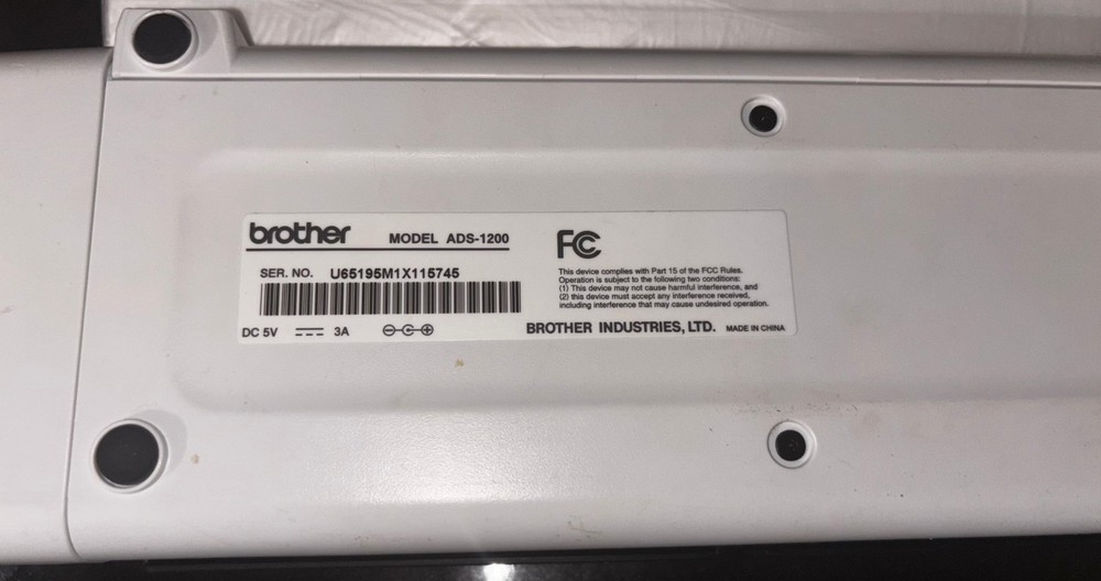 Brother ADS-1200 Compact Desktop Document Scanner USB 3.0 White