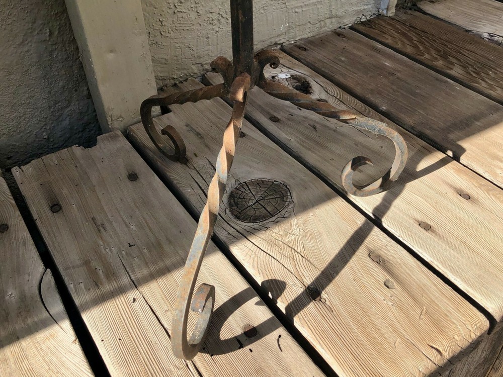 Heavy Duty Wrought Iron Fireplace Tool Set