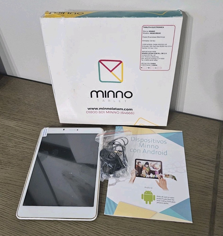 Genuine Minno M08GCBG82 Tablet Original BOX TESTED WORKING