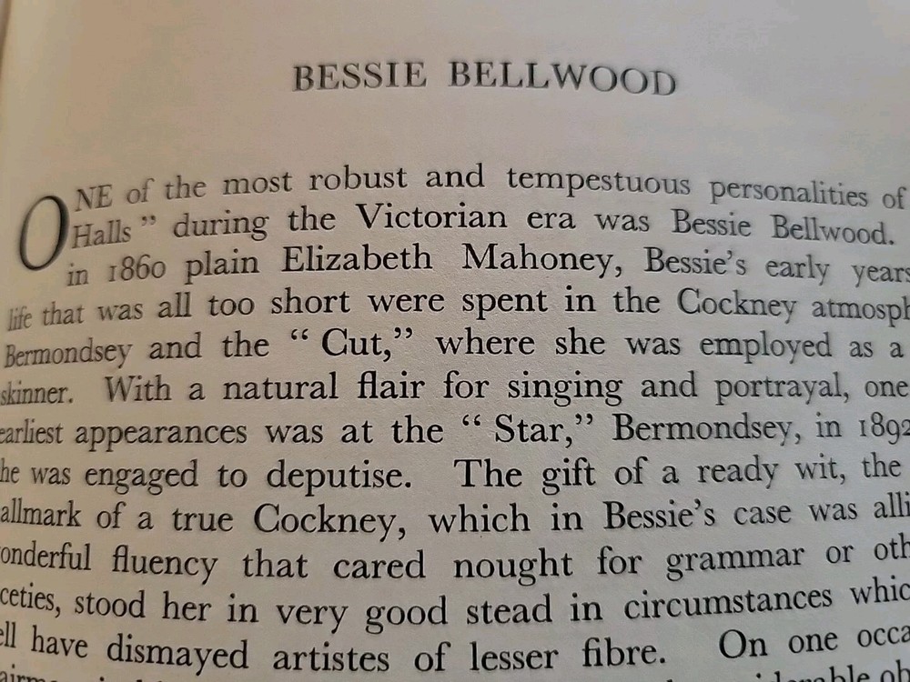 Bessie Bellwood Photo Article