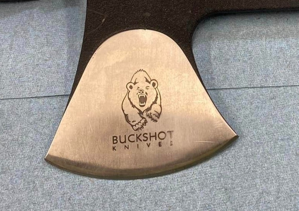 Buckshot Knives 11" Single Edge Axe With Sheath