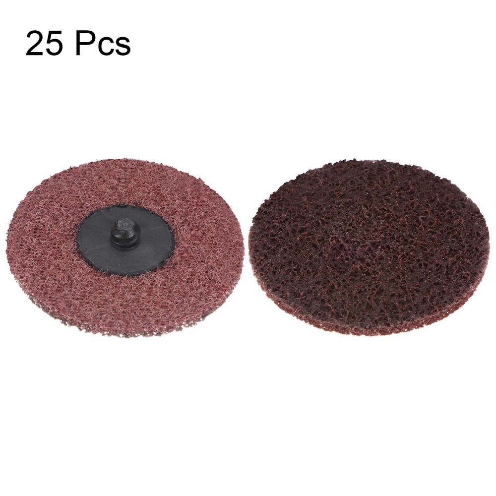 25pcs 3" 120 Grit Quick Change R-Type Sanding Discs Nylon