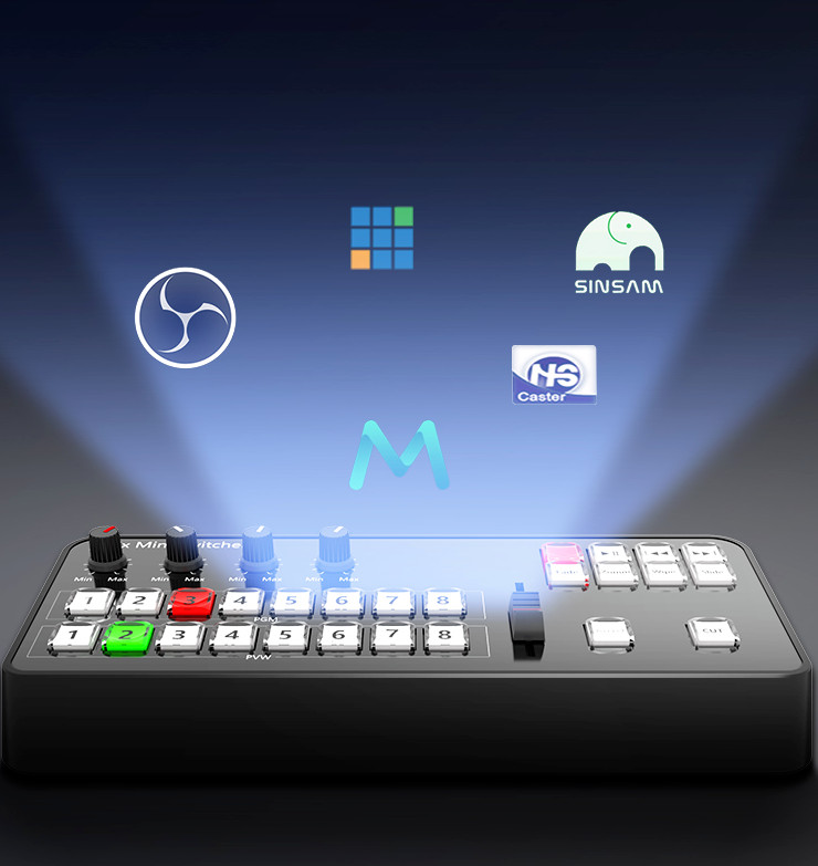 TYST VMIX Mini Panel Switchboard Switcher Control Video Recording for Vmix OBS
