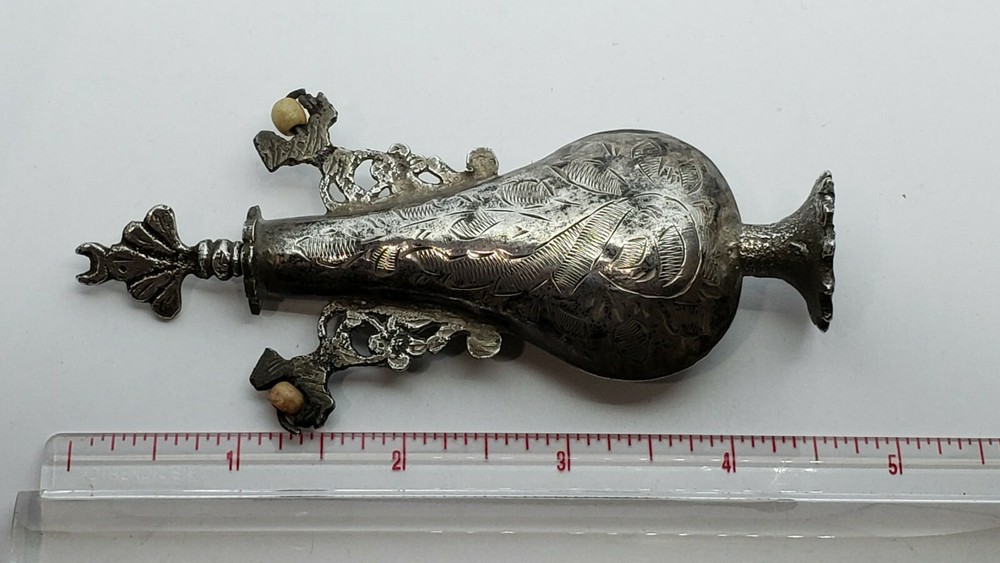 18th Hand Made Sterling Silver Perfume Bottle