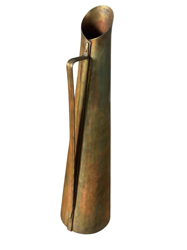 Vintage Copper Vase With Handle