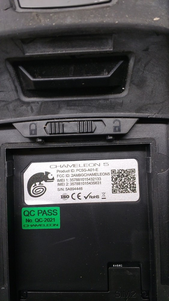 Chameleon 5R Rugged Biometric Handheld Device – Powers On