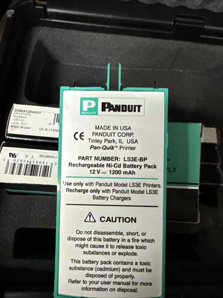 Panduit Pan Quik LS3E handheld label printer dot matrix - With Case