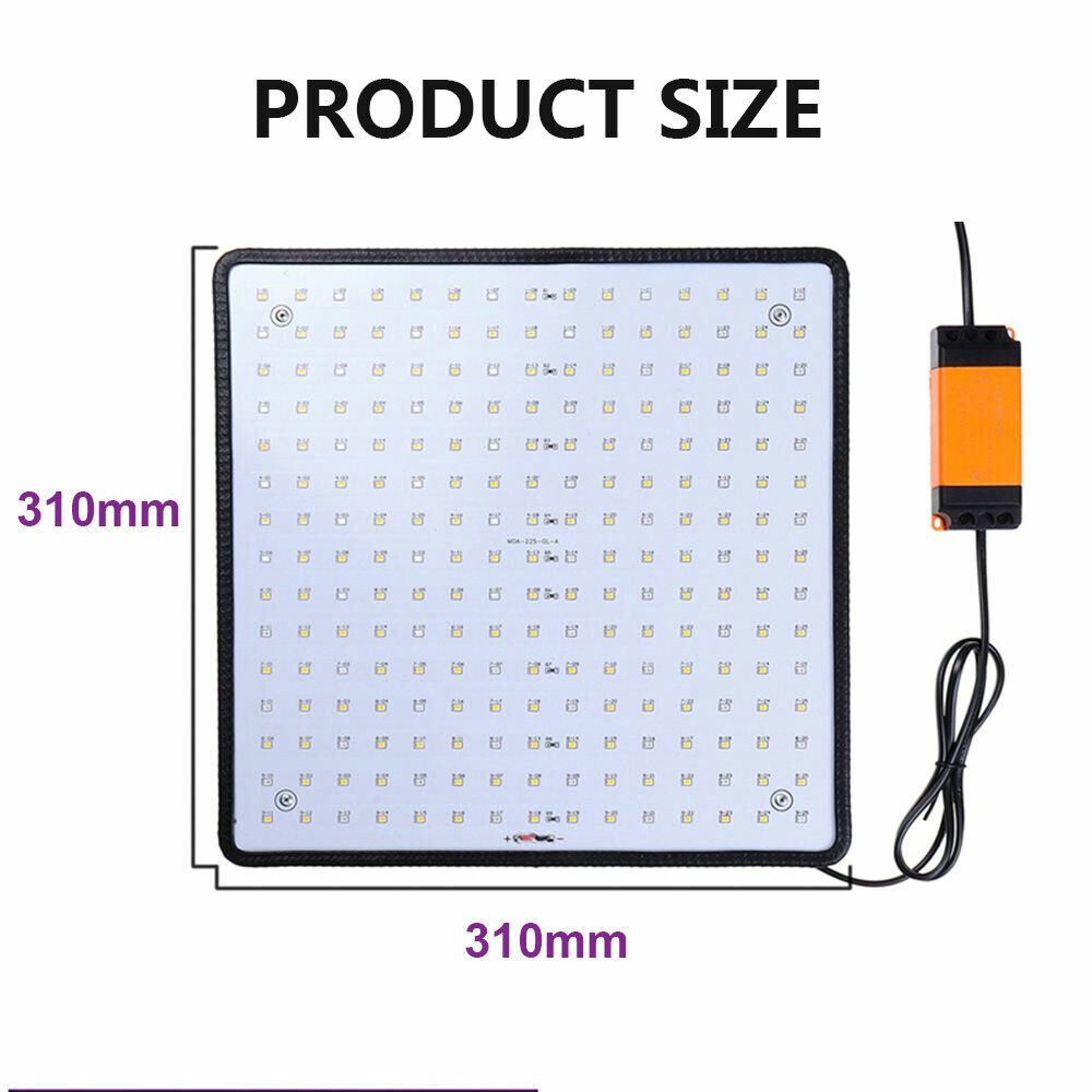 3 Pack 8500W LED Grow Light Panel Full Spectrum Lamp