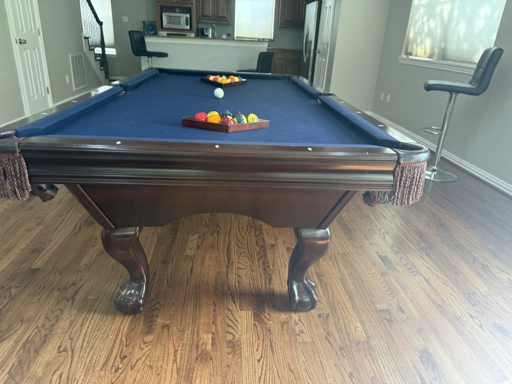 Brunswick Pool Table SANTINI 8FT BLUE Billiard Table with Accessories