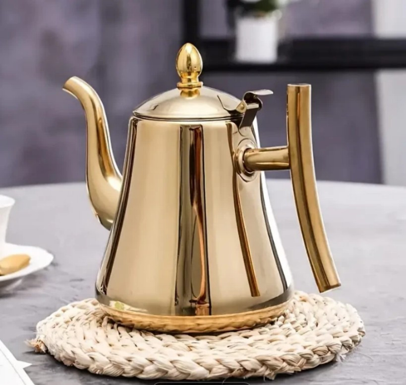 1L Stainless Steel Cold Water Kettle Coffee Pot Teapot Drink ware Water Pot&*&