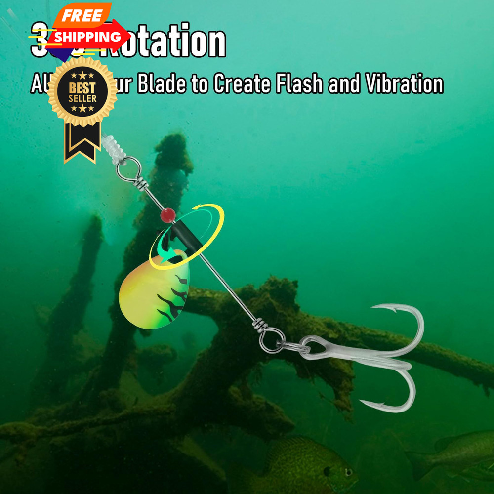 Dr.Fish 100 Pack Quick Change Spinner Clevis Plastic Blade White/100