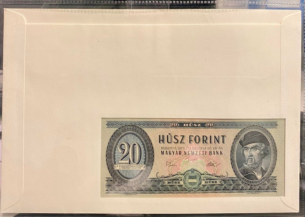 Banknote Letter , Hungary 20 Forint UNC Banknote