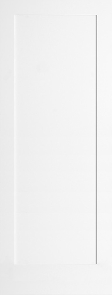 1 Panel Primed Flat Mission Shaker Stile & Rail Solid Core Doors 8'0 Ht. Prehung