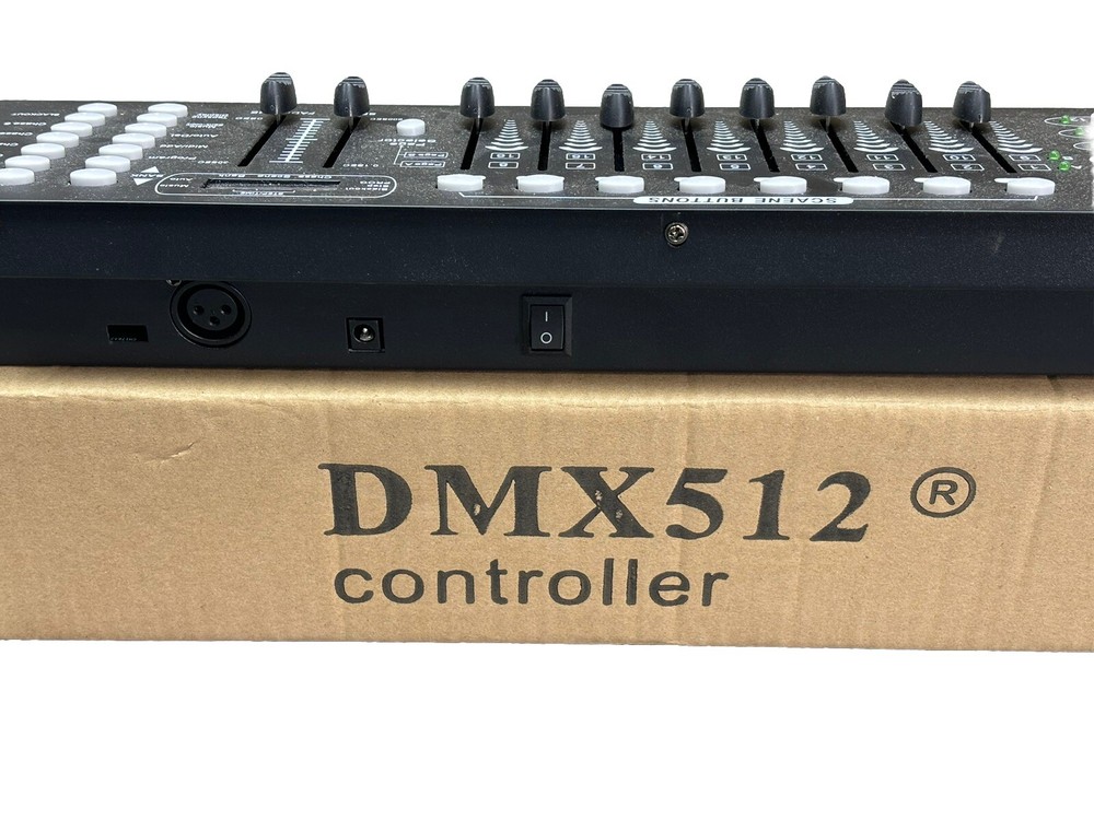 "Brand New Unboxed Black DMX512 Light Controller - Easy Lighting Control"-