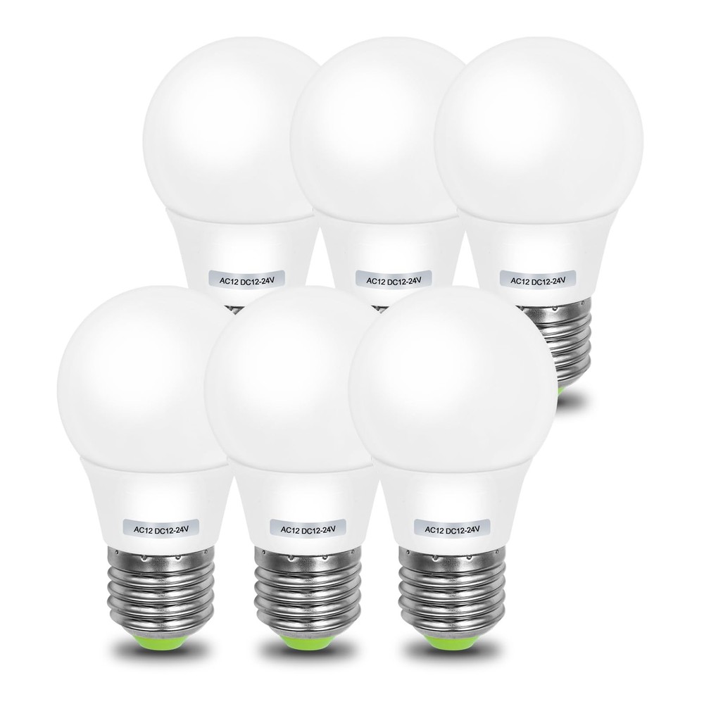 3W A15 Edison LED Light Bulbs E26 Medium Screw Base (40 Watt Equivalent) 12V ...