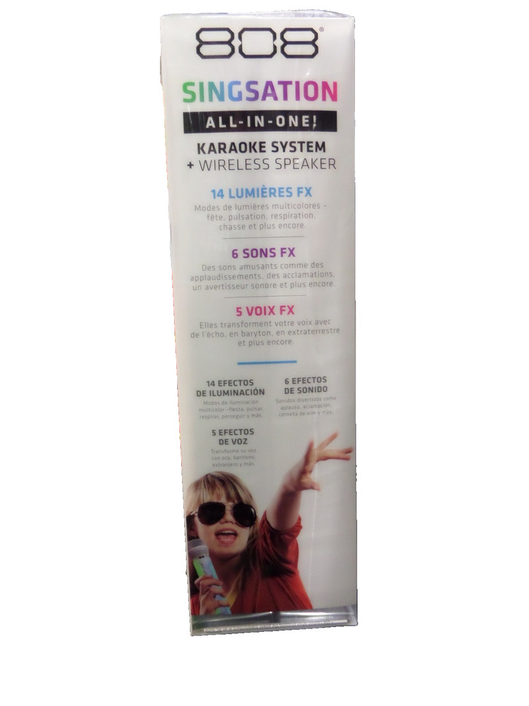 Singsation 808 -All-in-One Karaoke System-Bluetooth-Microphone Wireless Speaker