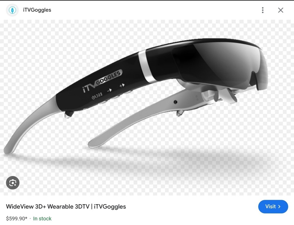iTV Goggles (With Case) (VR Like Headset) MSRP $599